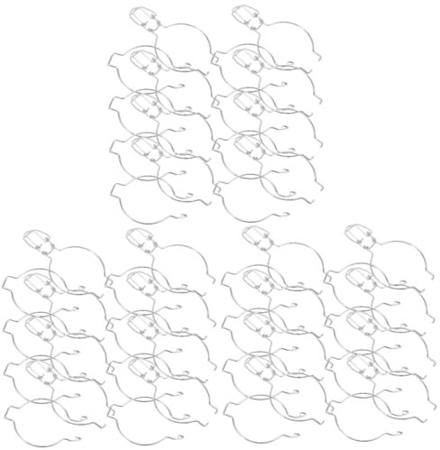 COLLBATH 30pcs Sealing Buckle for Glass Containers Stainless Steel Wire Lock Airtight Canister Accessories