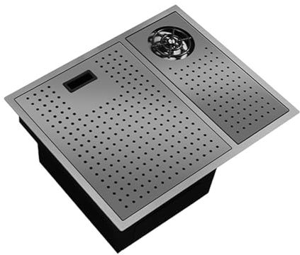 SaryEdge 550 * 450 mm, estación de Trabajo de Cocina, Fregadero de Cocina bajo encimera - Fregaderos bajo encimera Fregadero de Cocina de Acero inoxida(Sin Grifo-Talla única