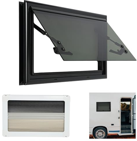 BJTDLLX Fenêtre coulissante pour camping-car et caravane 500x300mm, fenêtre pour caravane, fenêtre coulissante pour camping-car, fenêtre pour caravane avec obscurcissement, fenêtre latérale pour