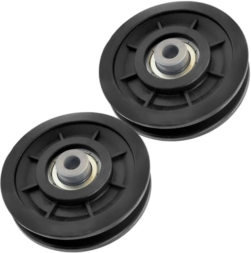 Profelinx Ruota della puleggia della macchina della palestra 90mm Nucleo di Ferro Cuscinetto in Nylon antiusura per la sostituzione della macchina del cavo di ricambio Home Gym Smith Attacco macchina