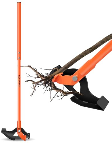 CGENWDCH Large Size Sapling Puller, Fully Uproots Woody Stems ¼ to 2 and Roots, Heavy-Duty Tree Root Puller Tool, High-Leverage, Fit for Trees, Shrubs, Vines and Thorns with Large Root Systems