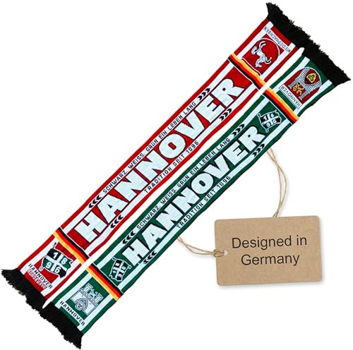 Generisch Hannover Schal, Fußballschal, Hannover Fanschal -TRADITION SEIT 1896- (Strickschal, extra weiche Qualität)