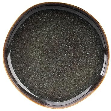 James Cooke - Moss - Speiseteller Set von 2 – Steingut – 28 cm – Grün – Spülmaschinen- & Hitzebeständig – Organisches Design