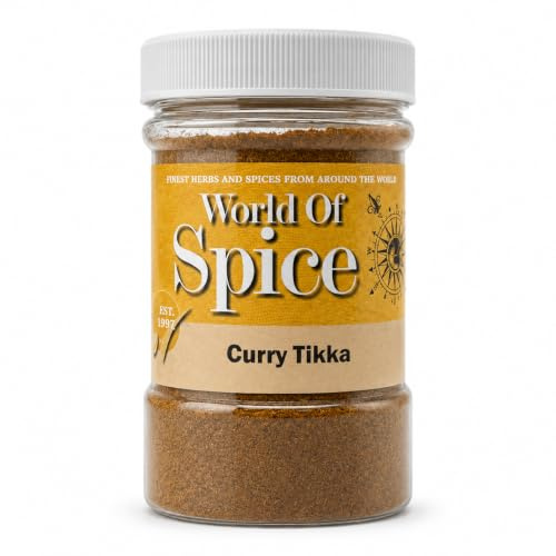 World of Spice Tikka Curry Powder 400g Catering Size Jar – Premium Tikka Spice Blend Indian Seasoning for Cooking – Bulk Curry Powder for Home Cooks, Professional Chefs & Commercial Kitchens