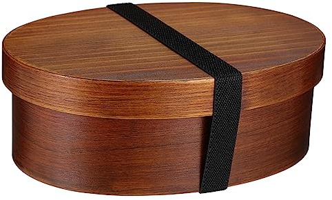 Zerodeko Fiambrera De Madera Bento Retro Caja Japonesa Para Sushi Contenedor De Comida Bento