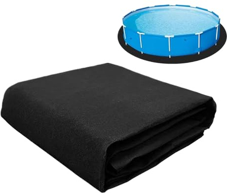 Thick Round Pool Liner Replacement Mat - Outdoor Underlay for Above Ground Pools Protects Against Punctures Ideal for Garden Lawn and Patio Use.