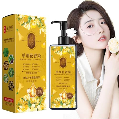 Nourishing Plant-Based Hair Color, Natural Long-Lasting Floral Dye, Even And Natural Gray Hair Coverage, Softens And Adds Shine, Plant-Based Formula for Men & Women - Instant Effect (Chestnut)