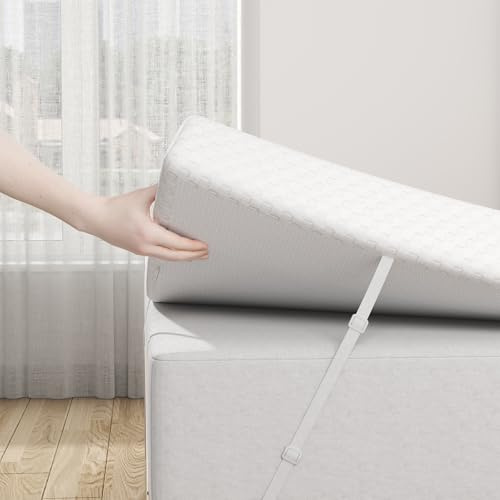 wowttrelax Matratzen Topper 180x200cm, 7.5cm Matratzenauflage, Medium Fest Kaltschaum Topper mit atmungsaktiver Hülle | Hypoallergen, rutschfest & Waschbar | Druckentlastung bei Rückenschmerzen