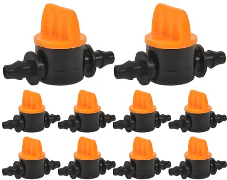 JOINPAYA 10 Stück Kleiner Ventile Für Tropfbewässerung Kunststoff Wasserabsperrventile 4/7mm Regulierbare Wasserdurchfluss Steuerung Für Garten Bewässerungssysteme