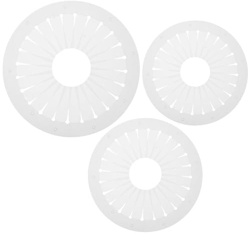 ARTSEWPLY 3pcs Ribbon Rosette Maker Set 12cm 15cm 9cm – DIY Ribbon Flower Making Tool Pleated Badge Maker Template for Sewing and Crafting