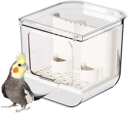 Futterschüssel Vogelkäfig, Transparenter Vogel Futterautomat, Futterbehälter Für Conure, Für Kanarienvögel, Finken, Nymphensittiche, Unzertrennliche, Sittiche, Kakadus
