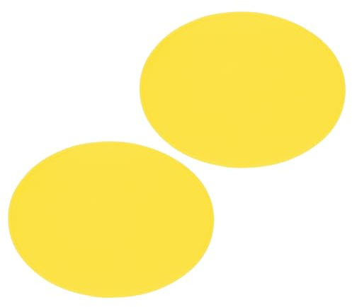 QUARKZMAN 2 Piezas De Base De Fieltro para Dar Forma, 9.8 Pulgadas Redondas, Base De Bolsa, Cojín De Base, Tablero De Forro De Bolsa, Insertar Esquina Arqueada para Bolsos, Amarillo