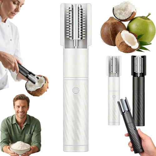 Coconut Grater,2027 New Electric Coconut Grater Machine,Portable Wireless Coconut Scraper,Handheld CoconutScraper Peeler,Multi-Purpose Electric-Grater for Effortless CoconutPrep and Fish Scales