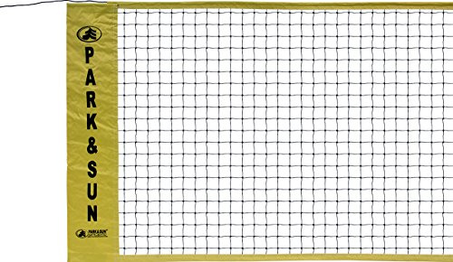 Park & Sun Sports Portable Indoor/Outdoor Badminton Net with Rope Cable Top, 21' L x 30 H