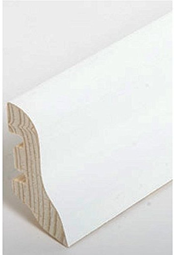 Battiscopa FBL 44E bianco rivestito in pellicola MDF 20 x 40 x 2500 – 1,11 € per m listello laminato/parquet