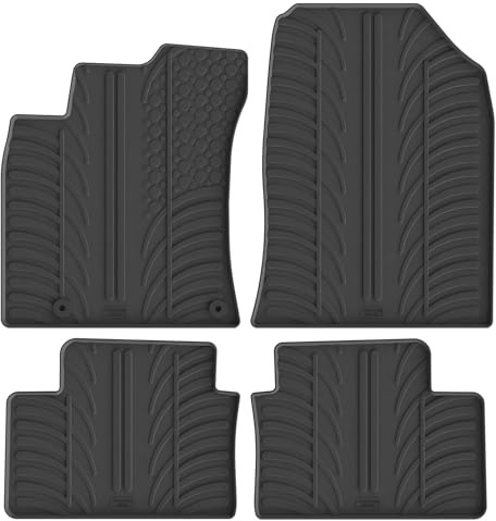 Gledring 0622 Fußmatten Set Gummimatten Vorne und Hinten schwarz