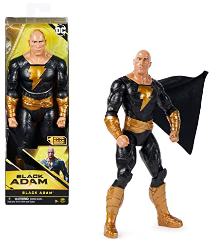 DC Comics Black Adam 30cm Black Adam-Actionfigur mit Stoffumhang zum Kinofilm