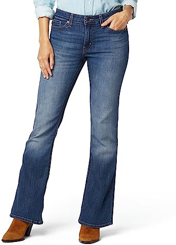 Levi Strauss Signature Gold Women's True Boot Jean Mid-Rise Stretch Denim (Standard and Plus), Golden Star, 20