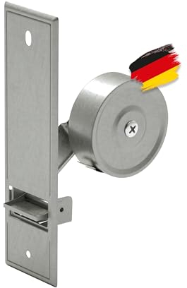 BAUHELD® Enrollador de persiana para persiana empotrada [fabricado en Alemania] – Maxi enrollador de correa de entrada de acero – para correa de persiana de 23 mm [sin correa] – enrollador de