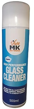 High Performance Glass Cleaner 500ml- for the quick and efficient cleaning of windows, mirrors, windscreens, display cabinets and all glass surfaces.