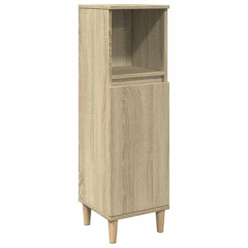 vidaXL Badrumsskåp sonoma-ek 30x30x100cm konstruerat trä, badrumsskåp, toalettförvaringsskåp, badrumsskåp, badrumsförvaringsskåp, badskåp