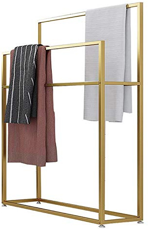 Pastilla de Toallas de baño Moderna con Soporte de Metal Independiente para secar 85 * 20 110 cm de Soporte LWX