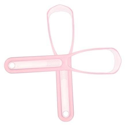 MOLUCKFU 2 pezzi Raschietto Lingua in Materiale Premium Spazzola per Pulizia Lingua per Freschezza e Igiene Orale Leggero e Portatile Uso Quotidiano Colore Casuale Colore Casuale