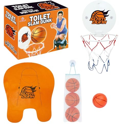 Mini-Basketballkorb mit Saugnapf, Basketballkorb-Set, kreatives Mini-WC, Badezimmer, Innenspiel, Dekomprimieren, lustiges Spielzeug, Geschenke für Kinder, Erwachsene, Liebhaber