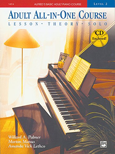 Alfred's Basic Adult All In One Course 2: Level 2: Lesson, Theory, Solo