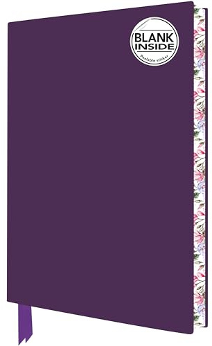 Exquisit Notizbuch ohne Linien DIN A5: Farbe Lila: Unser hochwertiges Blankbook ohne Linien mit Softcovereinband aus Kunstleder und farbigem, ... Buchschnitt (Exquisit Notizbuch DIN A 5)