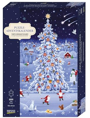 Puzzle-Adventskalender »Tomtes Weihnachtszauber«: 24 Tage Puzzlefreude im Advent