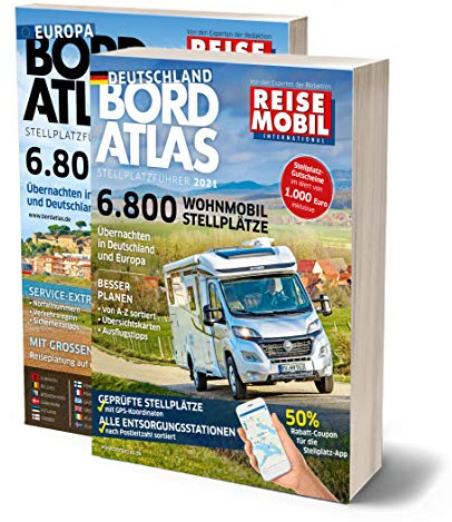 Bordatlas Stellplatzführer 2021: Deutschland und Europa
