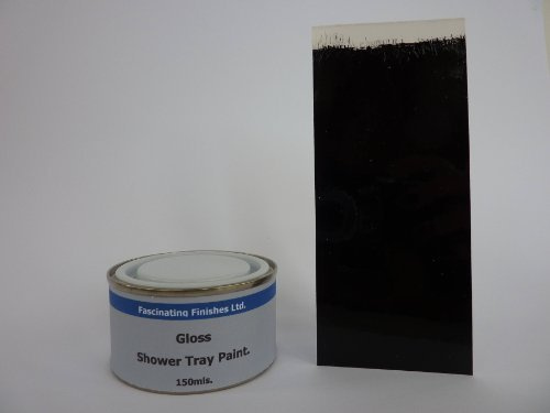 Fascinating Finishes Ltd 1 x 150ml Jet Black Gloss Shower Tray Paint