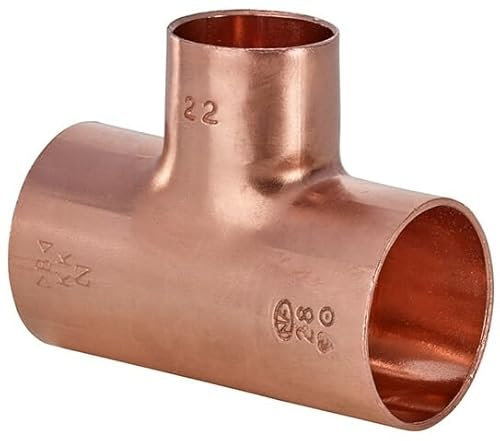 IBP Bänninger - Raccord Cuivre à souder - Té Cuivre inégal FFF 18-14-18