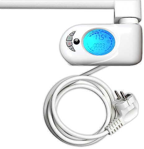 Heizstab mit digitalem Thermostat für Badheizkörper mit Wochenprogramm elektrisch Elektro 300 Watt