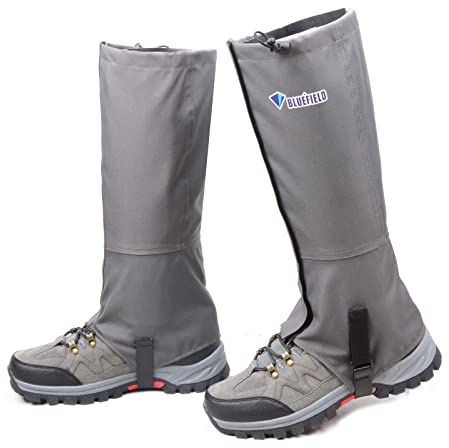 TRIWONDER Unisex Damasker Snö Ben Gaiters Damasker Vattentäta Klättring Damasker Vandring Jakt Cykling Leggings Skydd (Grå, M)