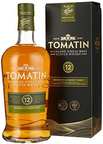 Tomatin 12 Years Old Bourbon & Sherry Casks 43% Vol. 1l in Giftbox