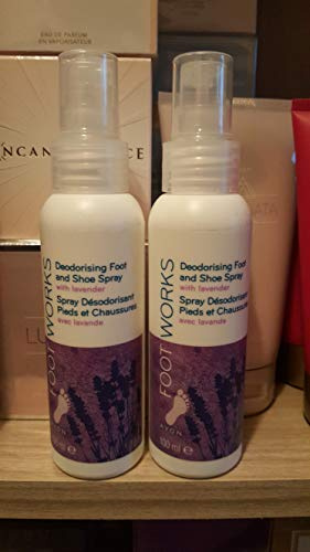 2 x Foot Works Deodorising Foot and Shoe Spray with lavender – 100ml.