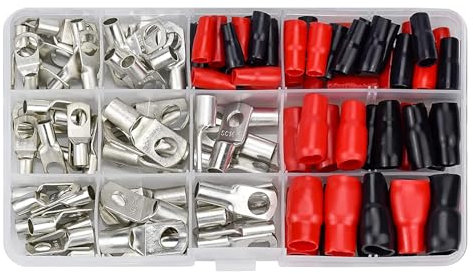 Confezione di 120 Capicorda Professionali Capicorda Efficiente Set Eccellente Terminali Tubo Conduttività Set Capicorda Riparazioni Elettriche