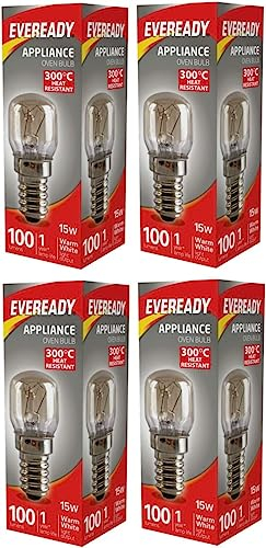 4 X 15w Universal 300c OVEN COOKER APPLIANCE Bulb Lamp SES E14 Light Bulbs 240V