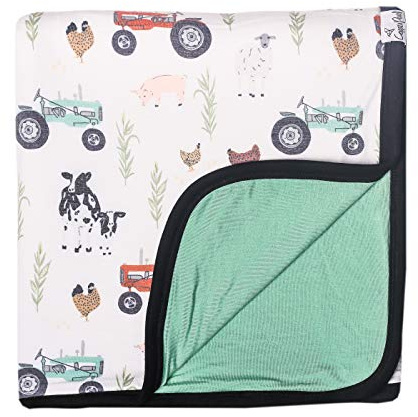 Jo Three-Layer Baby Quilt: Soft Toddler Blanket for Boys, Cozy and Breathable | Newborn Baby Quilt | 46x46 Premium Polyester/Rayon