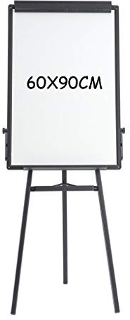 Lavagna RENRUIRUI- Treppiede Cavalletto 60X90 CM, Regolabile in Altezza E Pieghevole, Secco Portatile for Insegnamento in Ufficio E Famiglia