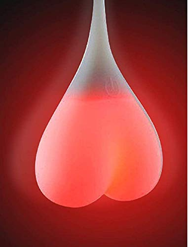 VIKING GEAR Rote LED mit Batterie – Party Blinklicht - Dauerlicht - Wasserdichtes Licht - Warnblinklicht aus Silikon mit Hoher Sichtbarkeit für Sportler, Hoden Licht, Witziges Gadget, JGA, Camping