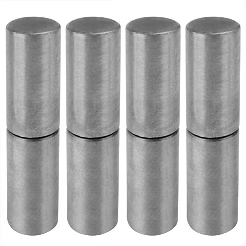 TSSS 4 PCS 105mm x 24mm Weldable Barrel Hinge, Weld On Bullet Door Hinges for Truck Vehicle Trailers, Detachable