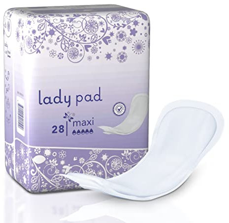 28 x Incontinence Pads Women with Adhesive Strip | Pads for Women | Bladder Weakness Pads Women | Super Absorbent & Soft and Discreet | Sanitary Pads | Maternity Pads |