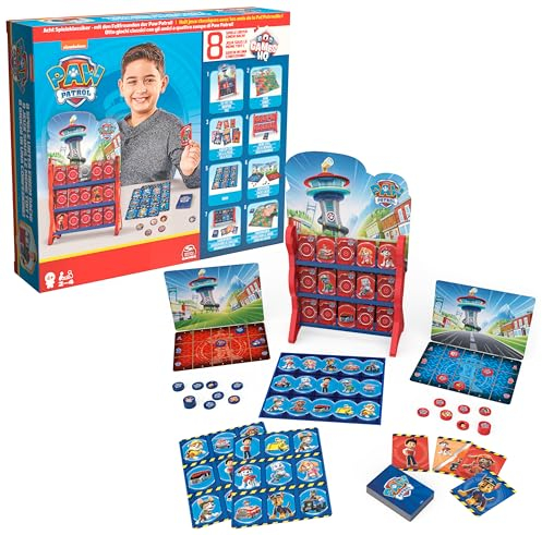 Spin Master Games - Paw Patrol: Games HQ - Spielesammlung mit 8 spaßigen Kinderspielklassikern für 2-4 Fellfreunde ab 4 Jahren