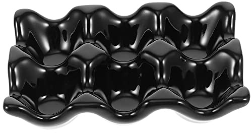 Alipis 6 Huevera de Cerámica Reutilizable y Práctico Contenedor de Huevos Bandeja para Servir Conveniente, Resistente a Arañazos, Superficie Pulida para Hogar y Banquetes