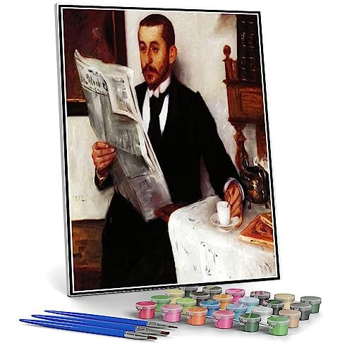 DIY Painting Kits for Adults Portrait of The Painter Benno Becker Painting by Lovis Corinth DIY Ölgemälde Malen nach Zahlen Kits