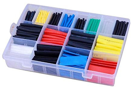 DUNSBY Kabelmantel Wärmeschrumpfschlauch Sortierte Isolierungschrumpfschlauch Draht Kabelhülse Kit (Color : 580pcs)