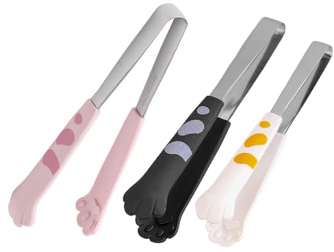 BRIGHTFUFU 3pièces Pince De Cuisine Inoxydable De Ustensiles Pour Barbecue Salades Et Cuisine Design Ergonomique Et Résistant Chaleur Pratique Pour Événements Plein Air Et Usage Quotidien